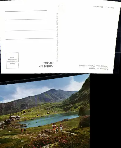 585164,Falkertsee Falkert Reichenau Frau Kinder in Tracht