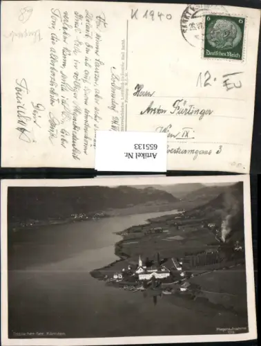 655133,Fliegeraufnahme Ossiach Ossiacher See