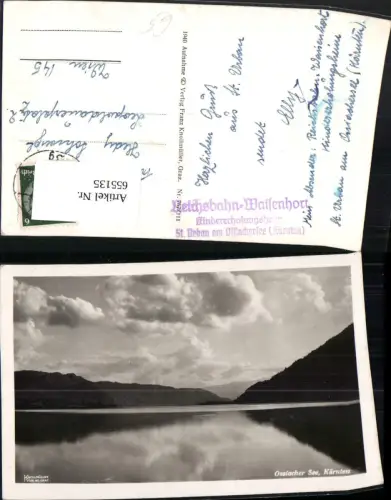 655135,Foto Ak Ossiacher See Sankt Urban Steindorf am Ossiacher See