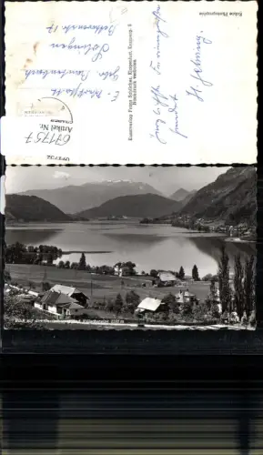 671757,Foto Ak Blick a. d. Ossiachersee u. Villacheralpe Steindorf am Ossiacher See
