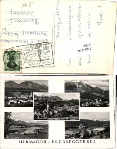 59287,Hermagor Presseggersee Mehrbild Ortsansicht
