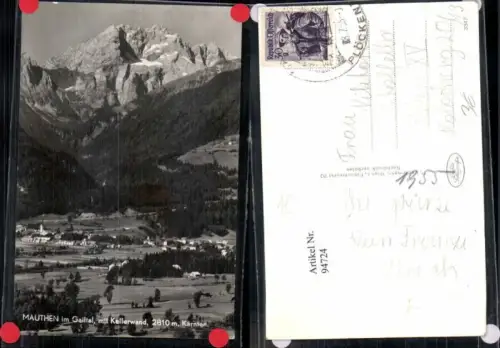 94724,Mauthen Kötschach im Gailtal