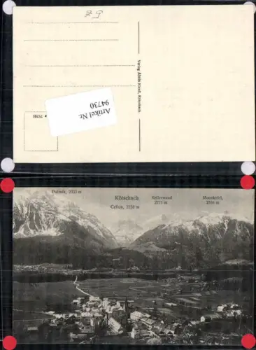 94730,Kötschach Mauthen Totale 1920