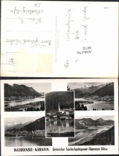 94732,Weissensee in Kärnten
