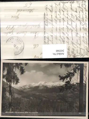 243360,Umgebung Kötschach Blick ins Lesachtal