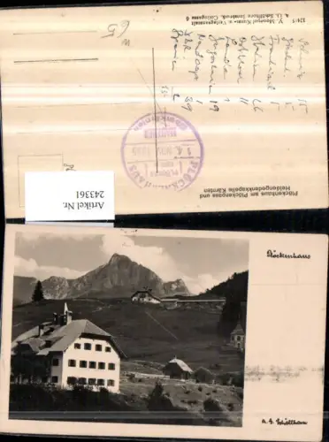 243361,Plöckenhaus am Plöckenpass u. Heldengedenkkapelle b. Mauthen