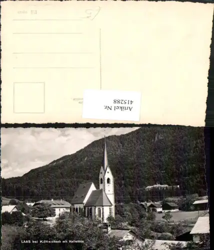 415288,Laas b. Kötschach Teilansicht Kirche m. Heilstätte