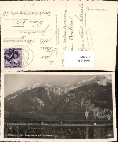 415306,Presseggersee See b. Hermagor m. Spitzegel Bergkulisse