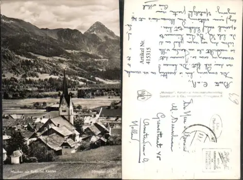 415315,Mauthen Totale m. Reißkofel Bergkulisse