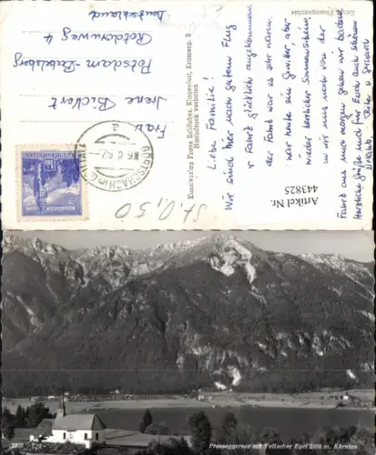 443825,Presseggersee See b. Hermagor m. Vellacher Egel Bergkulisse