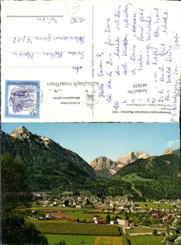 443829,Kötschach-Mauthen Totale m. Polinik Bergkulisse