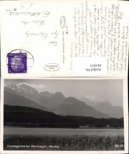 443835,Presseggersee See b. Hermagor Bergkulisse