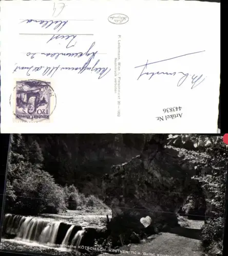 443836,Kötschach-Mauthen Mauthner-Klamm Wasserfall
