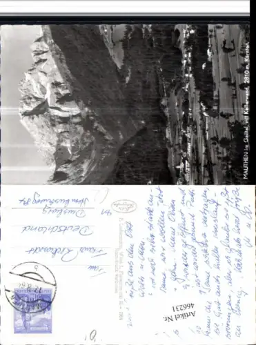 466231,Mauthen im Gailtal Totale m. Kellerwand Bergkulisse