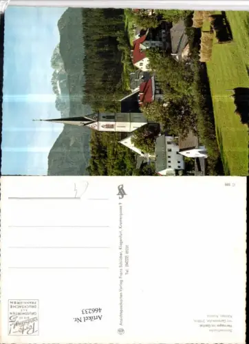 466233,Hermagor im Gailtal Teilansicht Kirche Bergkulisse