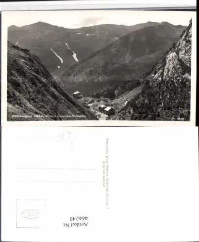 466240,Plöckenpass b. Kötschach Grenze Bergkulisse