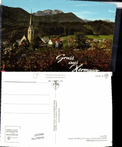 466247,Hermagor Teilansicht gg. Gartnerkofel Bergkulisse