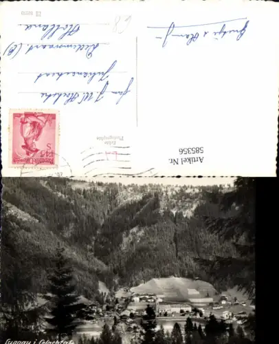 585356,Foto Ak Maria Luggau Gemeinde Lesachtal Luggau i. Lesachtal Ansicht