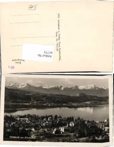61775,Pörtschach am Wörthersee 1931