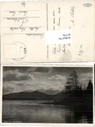 61778,Wörthersee Abend b. Pörtschach Schilcher Nr 840