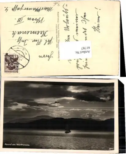 61787,Wörthersee Abend Boot Pörtschach Schilcher 370