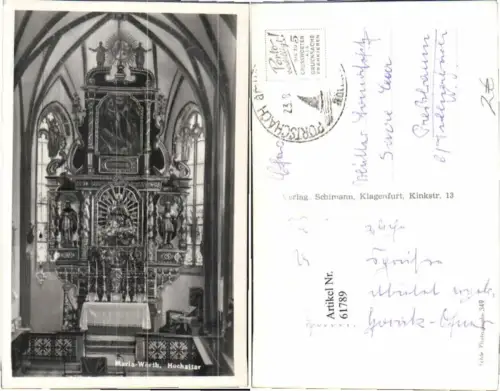 61789,Maria Wörth am Wörthersee Kirche Altar