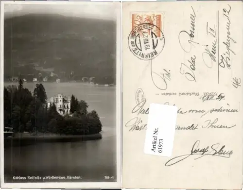 61973,Reifnitz am Wörthersee maria Wörth 1929