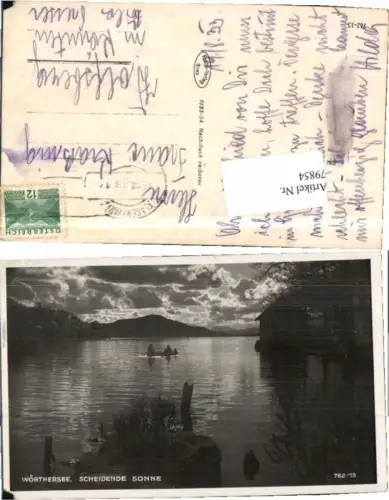 79854,Wörthersee Velden Boot Scheidende Sonne