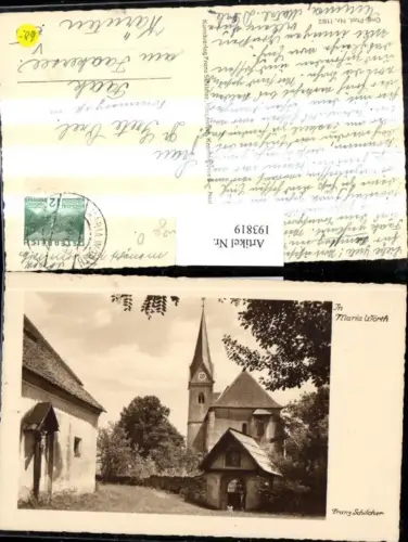 193819,Maria Wörth Kirche Wegkreuz pub Franz Schilcher 1182