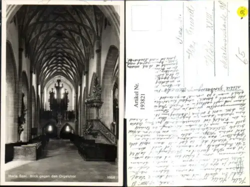 193821,Maria Saal Blick geg. d. Orgelchor Kirche Innenansicht