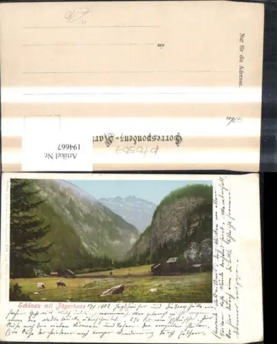 194667,Schönau m. Jägerhaus Kühe Klagenfurt Umgebung