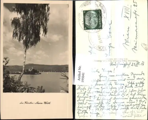 195041,Maria Wörth Partie Kirche Birke