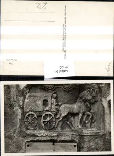 195122,Maria Saal Römerstein Fräulein Anna v. Dreeb Pferdekutsche Kutsche pub Franz Schilcher