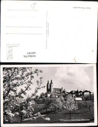 269787,Maria Saal in Kärnten Totale Kirche Baumblüte pub Franz Schilcher 649