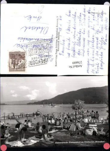 276689,Krumpendorf am Wörthersee Strandbad Strandleben pub Franz Schilcher 332