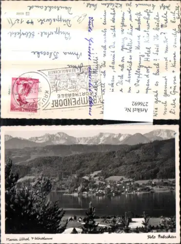 276692,Maria Wörth am Wörthersee Totale Bergkulisse