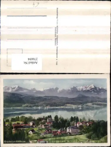 276694,Pörtschach am Wörthersee Teilansicht Bergkulisse pub Franz Schilcher