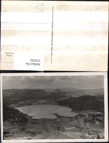 276702,Keutschachersee See b. Keutschach Totale Fliegeraufnahme 1969