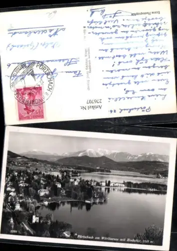 276707,Pörtschach am Wörthersee Totale m. Hochobir Bergkulisse pub Franz Schilcher 1399