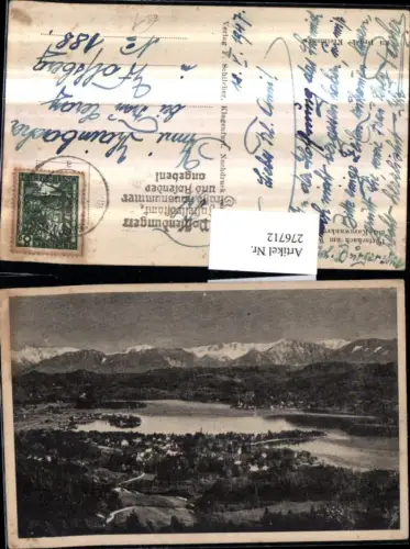 276712,Pörtschach am Wörthersee Totale m. Karawanken Bergkulisse pub Franz Schilcher