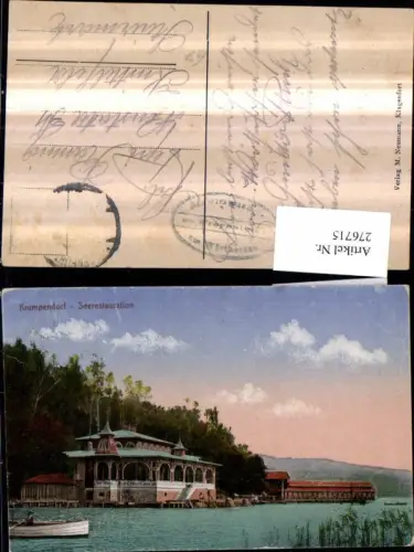 276715,Krumpendorf Seerestauration Ruderboot