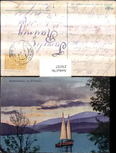 276727,Abendstimmung am Wörthersee b. Pörtschach Velden Segelboote pub Leon Klagenfurt 2536