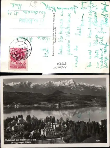 276731,Pörtschach am Wörthersee Teilansicht m. Mittagskogel Bergkulisse pub Franz Schilcher 1097