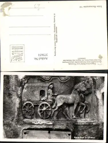 375651,Maria Saal Römisches Relief aus Virunum Kutsche pub Franz Schilcher 732