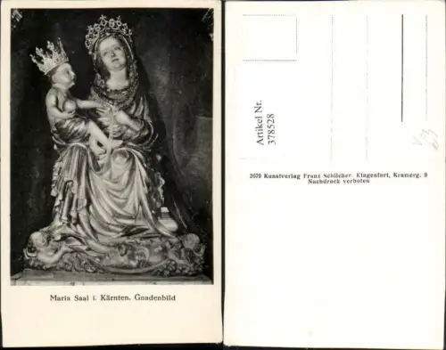 378528,Maria Saal in Kärnten Gnadenbild pub Franz Schilcher