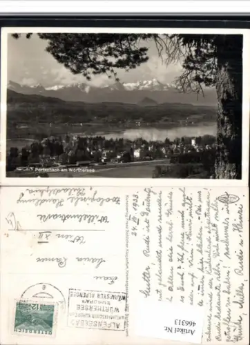 466313,Pörtschach am See Totale Bergkulisse pub Franz Schilcher 1697
