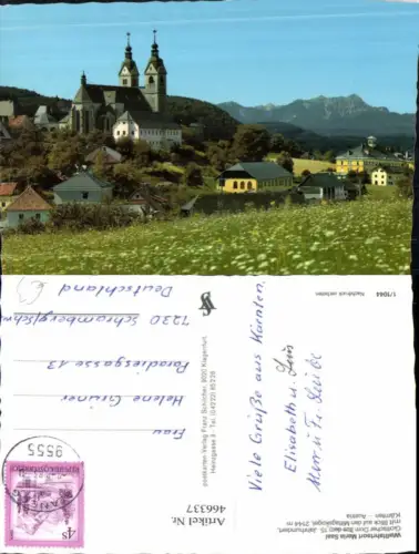 466337,Maria Saal Teilansicht Kirche Bergkulisse