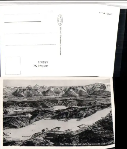 484027,Wörthersee Vogelschau Pörtschach Bergkulisse