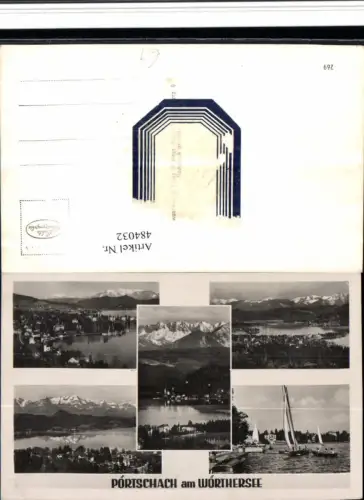 484032,Pörtschach am Wörthersee Totale Segelboote Mehrbildkarte