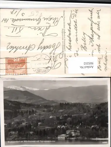 503252,Krumpendorf am Wörthersee Teilansicht pub F. Schilcher 1689